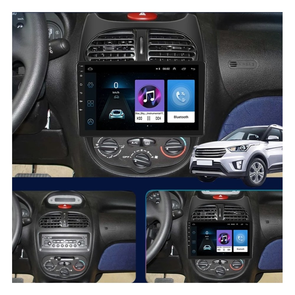 Android Apple Car Peugeot 206